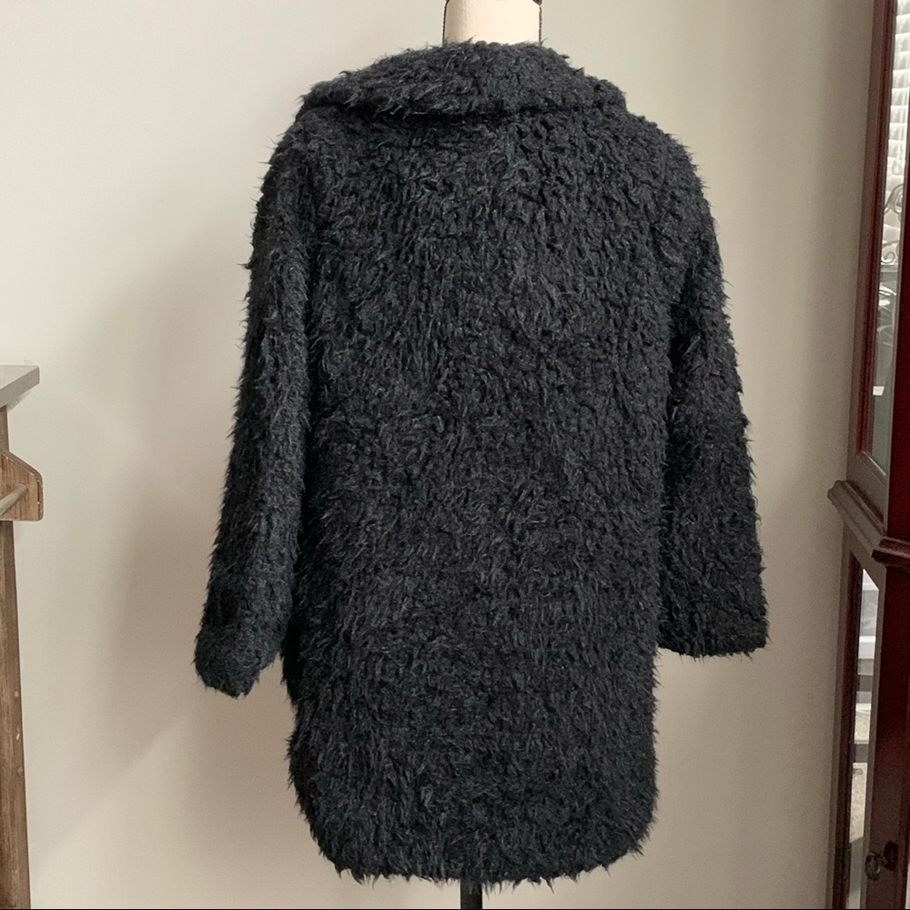NWT Black Faux Fur Coat *October Love* - Picture 3 of 4